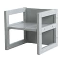 ROBA Kinderhocker Grau Wendehocker 3 Sitzhöhen Landhausstil Bild 2