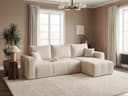Labett Ecksofa PIANO L-Form mit Schlaffunktion & Bettkasten Beige Bild 2
