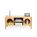 RELAXDAYS TV-Board mit 2 Türen Natur Bambus Acrylglas Bild 2