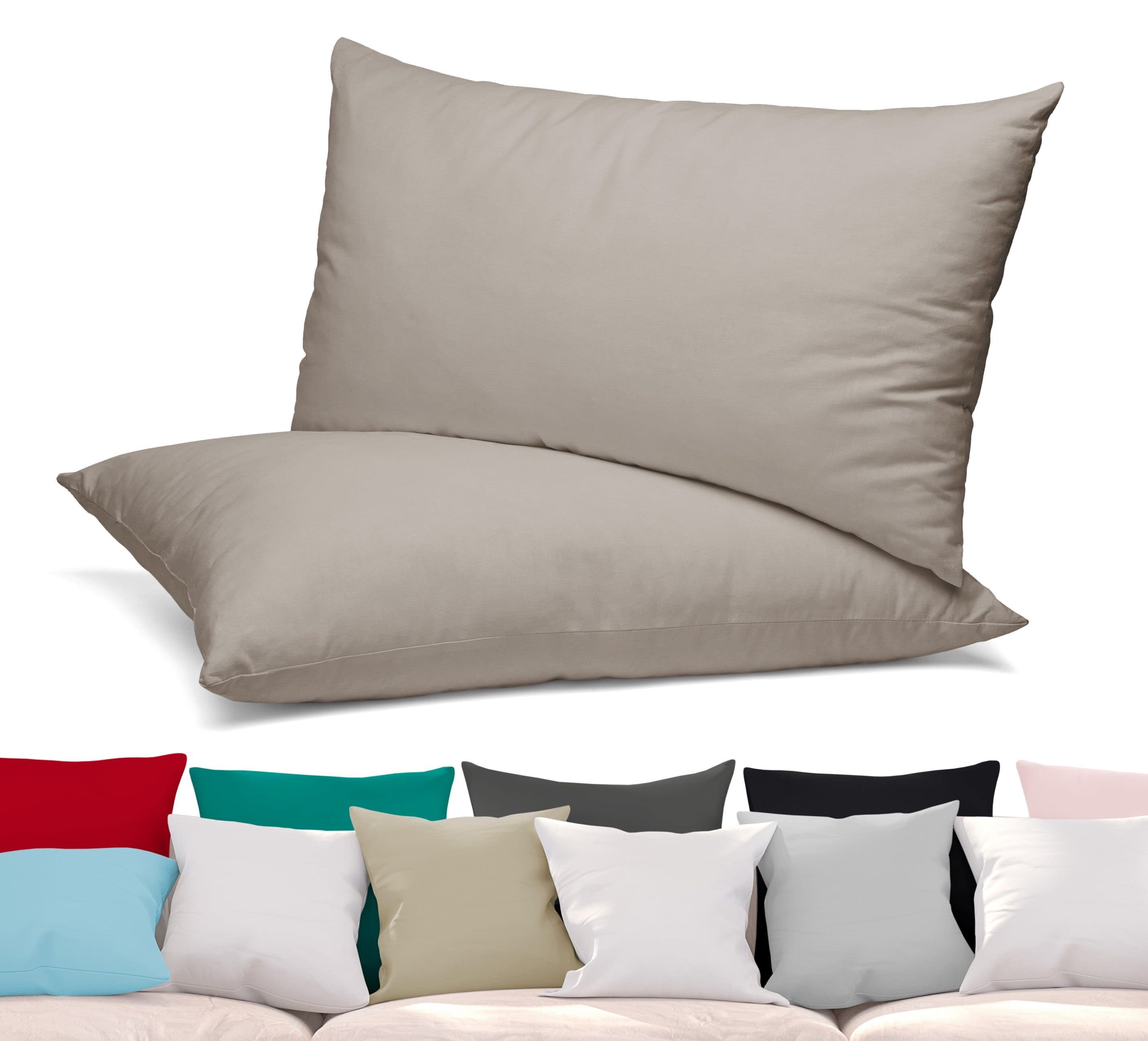 Beautex Kissenhüllen 2er Set Baumwolle Jersey 160g/m² - Bild 2