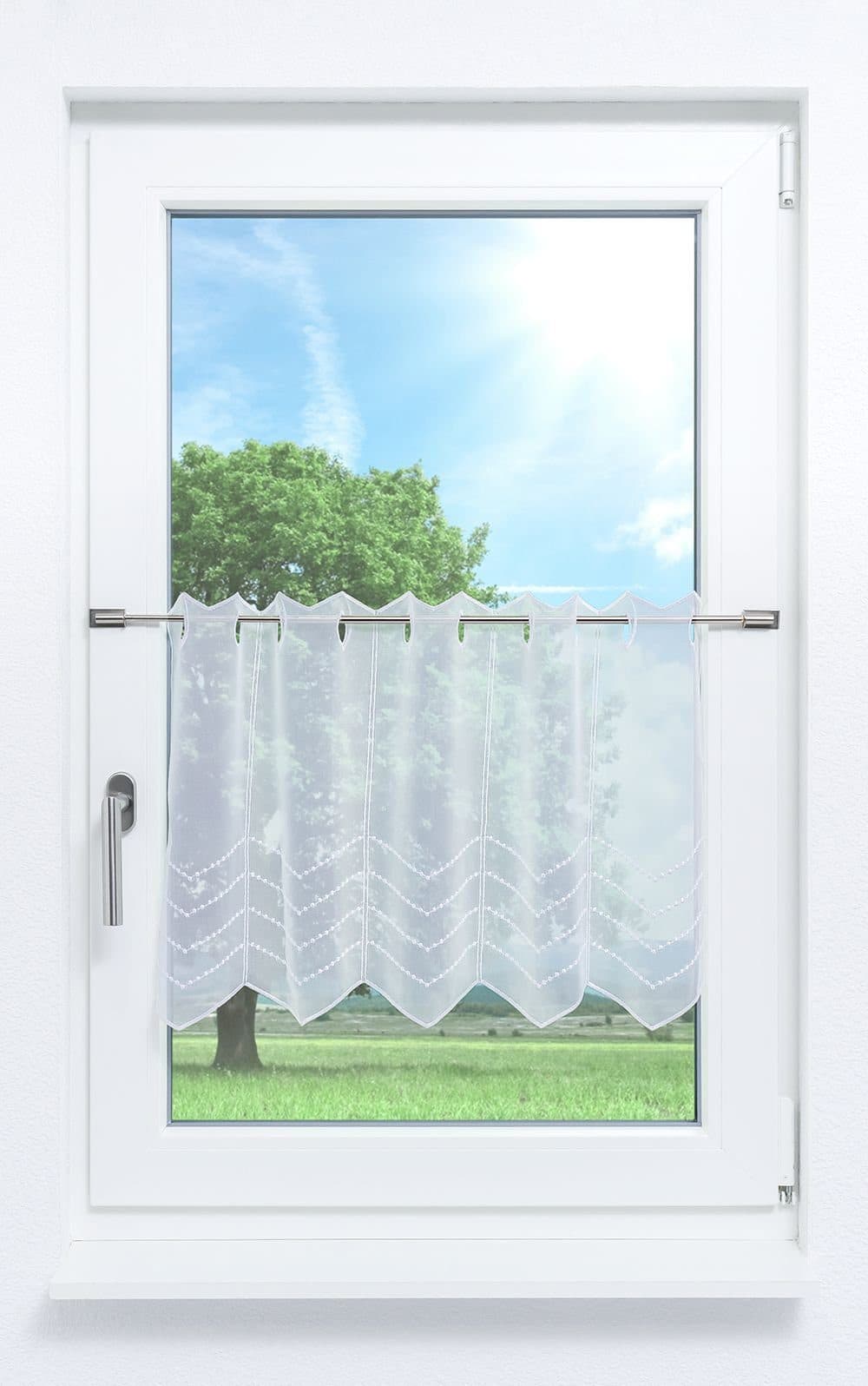 Plauener Spitze® Scheibengardine Melissa Transparent - Bild 2