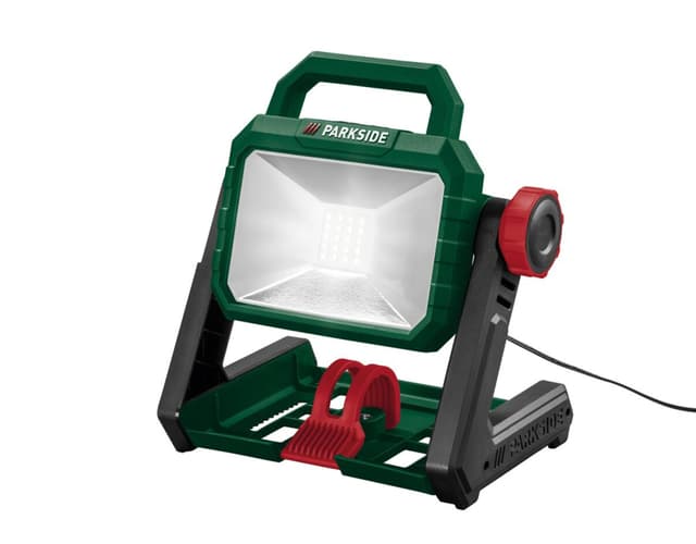 PARKSIDE Wiederaufladbarer LED-Strahler PLSA 20-Li A1 mit Netzteil