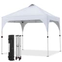 Yaheetech Faltpavillon 2,4x2,4m / 3x3m, mit 0 Seitenteilen, Pop up Pavillon Gartenpavillon mit Tragetasche, höhenverstellbar Bild 2