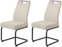 Freischwinger HELA "KERTIN" Beige Schwarz XL Sitzbreite Bild 2