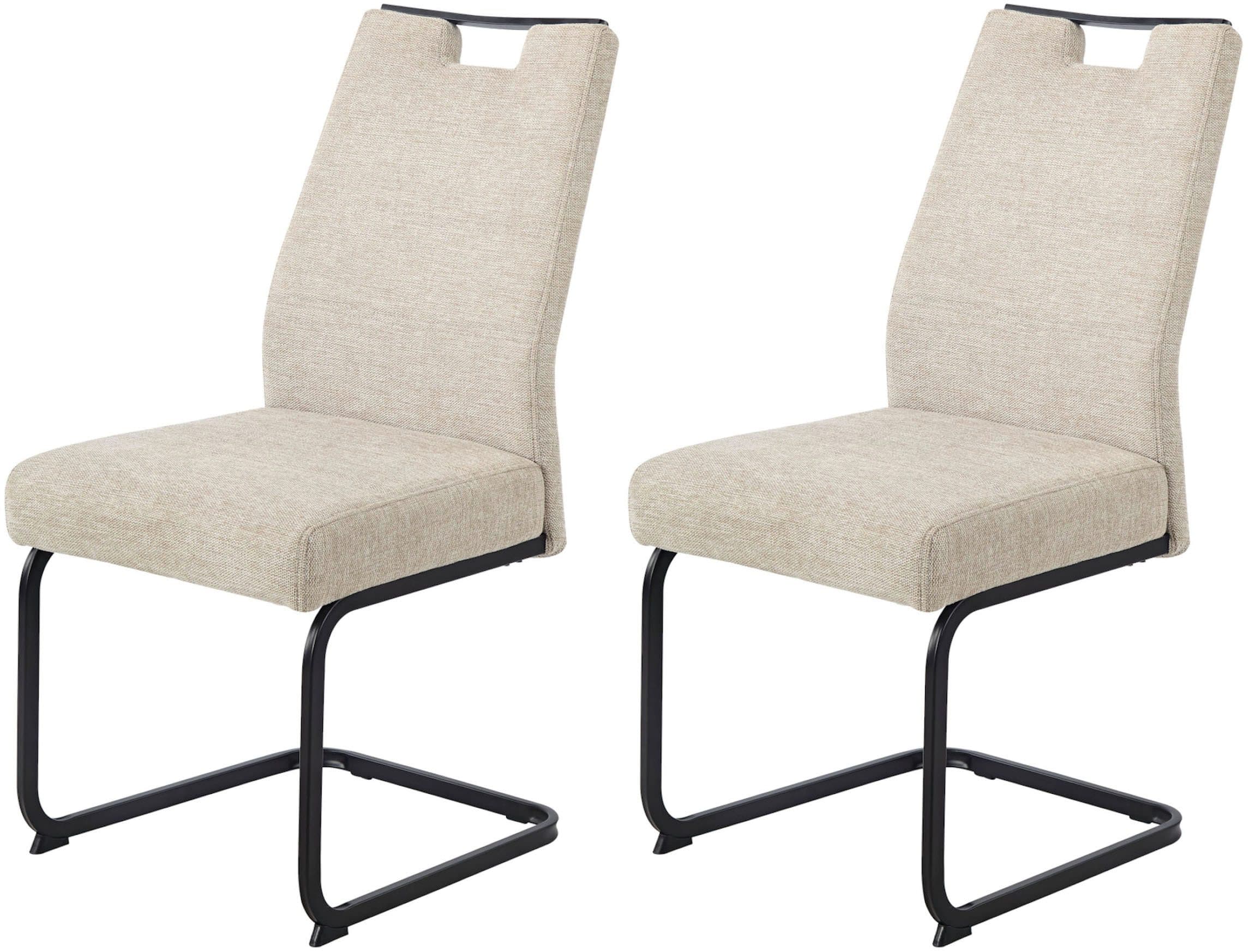 Freischwinger HELA "KERTIN" Beige Schwarz XL Sitzbreite - Bild 2