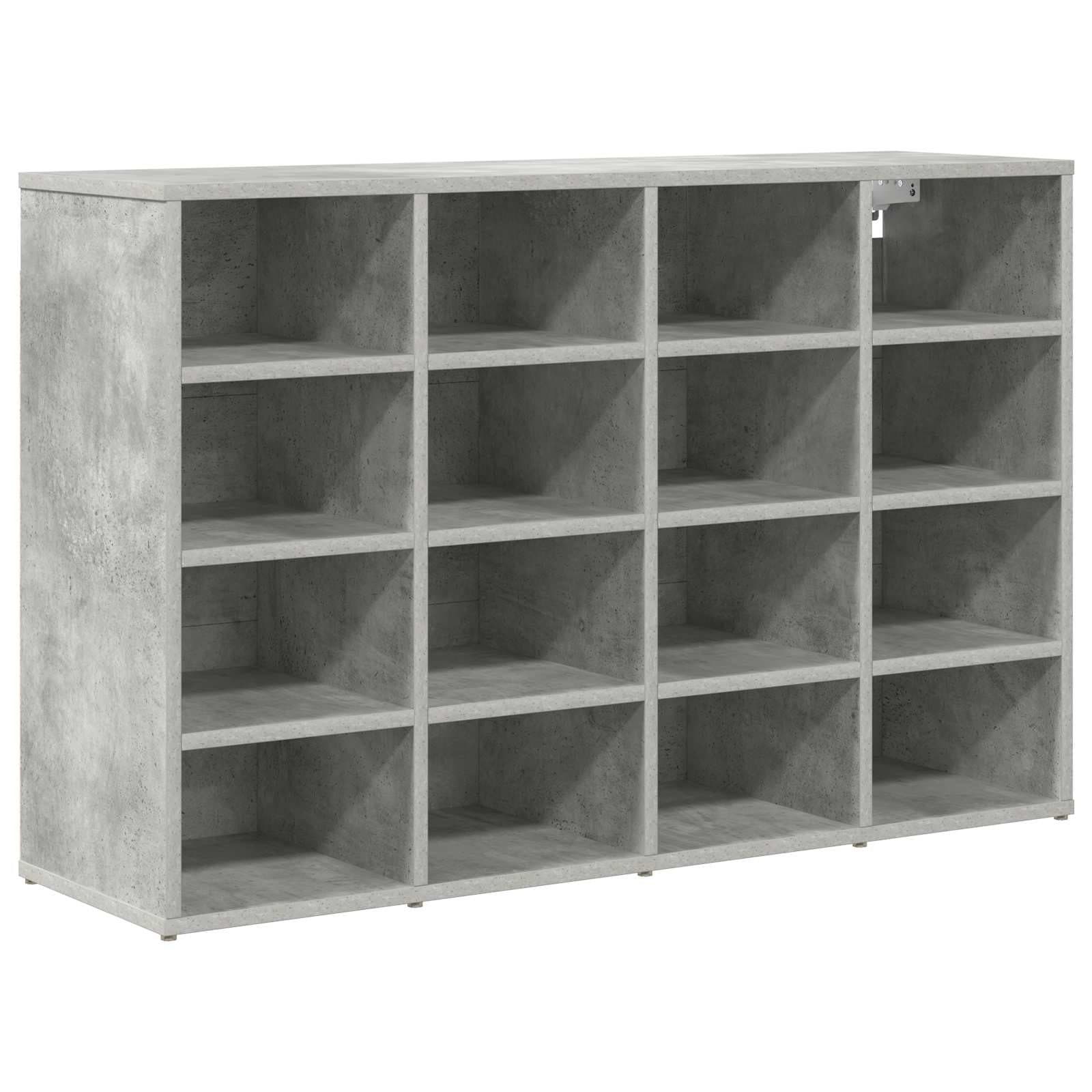 vidaXL Schuhschrank mit Regal Betongrau Holzwerkstoff - Bild 2
