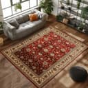 Carpettex Orientteppich Orientalisch Design Läufer Rot Bild 2