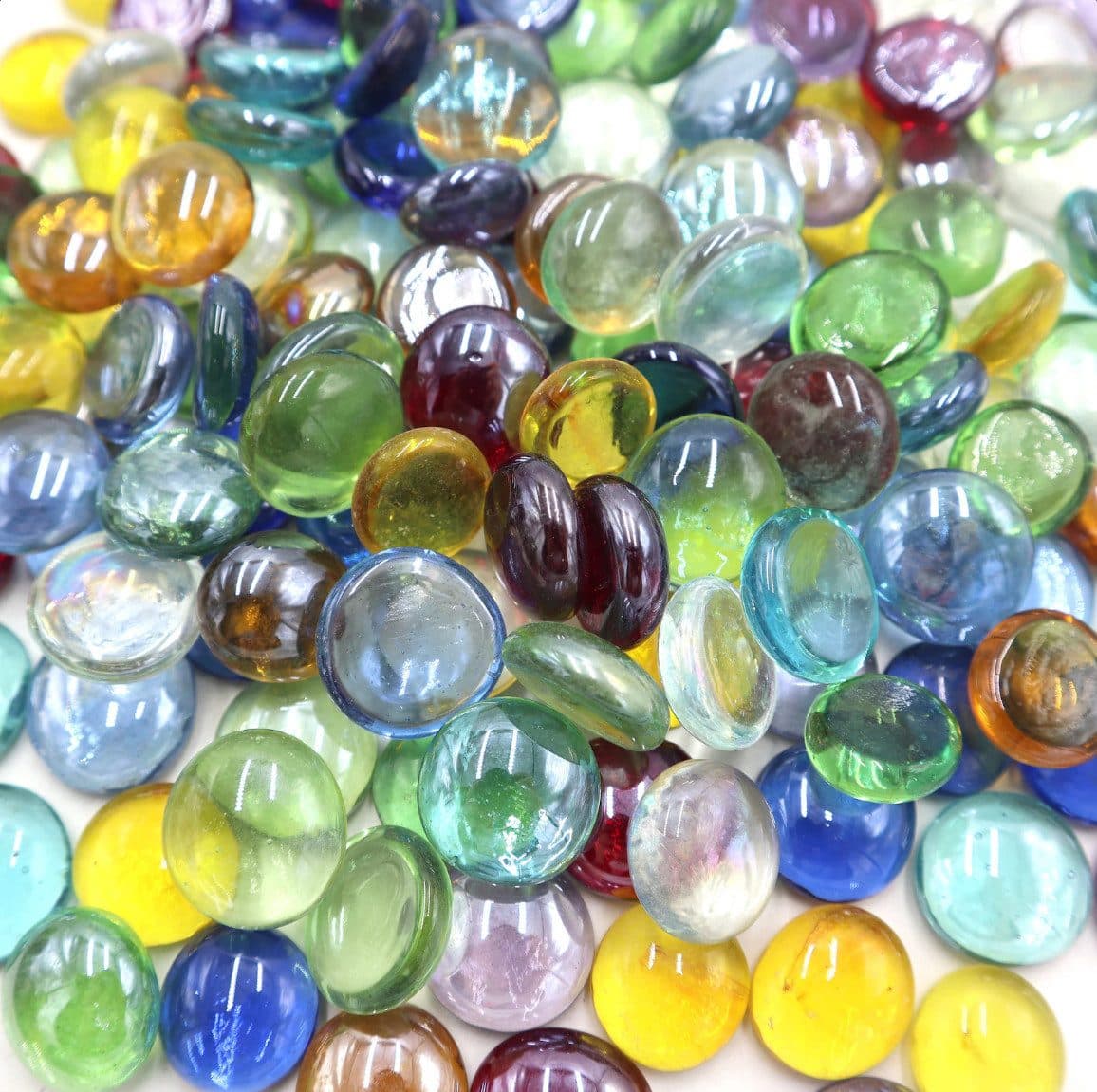 Armena Glasnuggets Transparente Glasperlen 500g Basteln Deko
