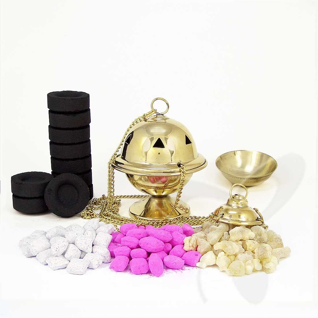 NKlaus Räucherschale 2941 Weihrauchständer Messing