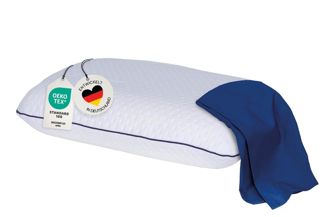 casimum Nackenstützkissen SUPER TRAVEL Memory Schaum Blau Ergonomisch - Bild 2