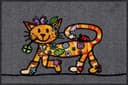 SALONLOEWE Fußmatte Gr. 1 Bunt Anthrazit Katzen-Motiv Polyamid Bild 2