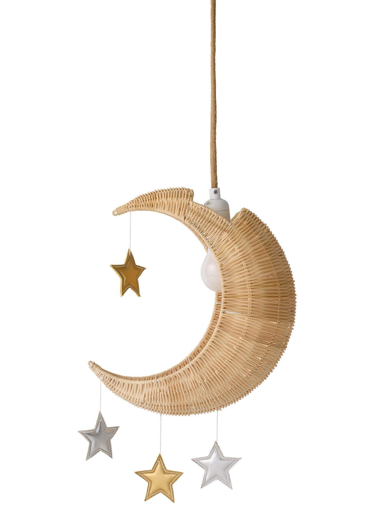 vertbaudet Lampenschirm MOND Rattan Kinderzimmer - Bild 2