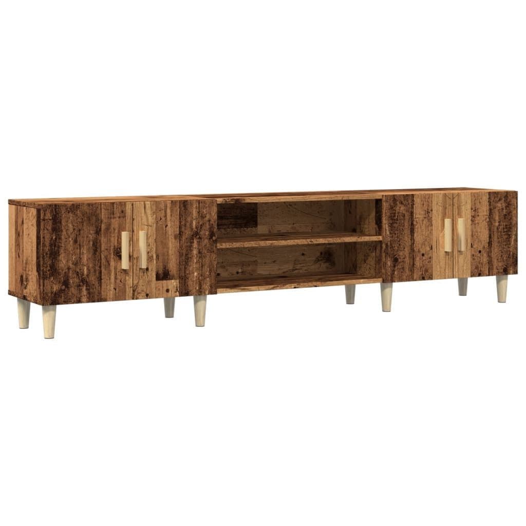 vidaXL TV-Schrank Altholz-Optik mit 4 Türen und Fächern - Bild 2