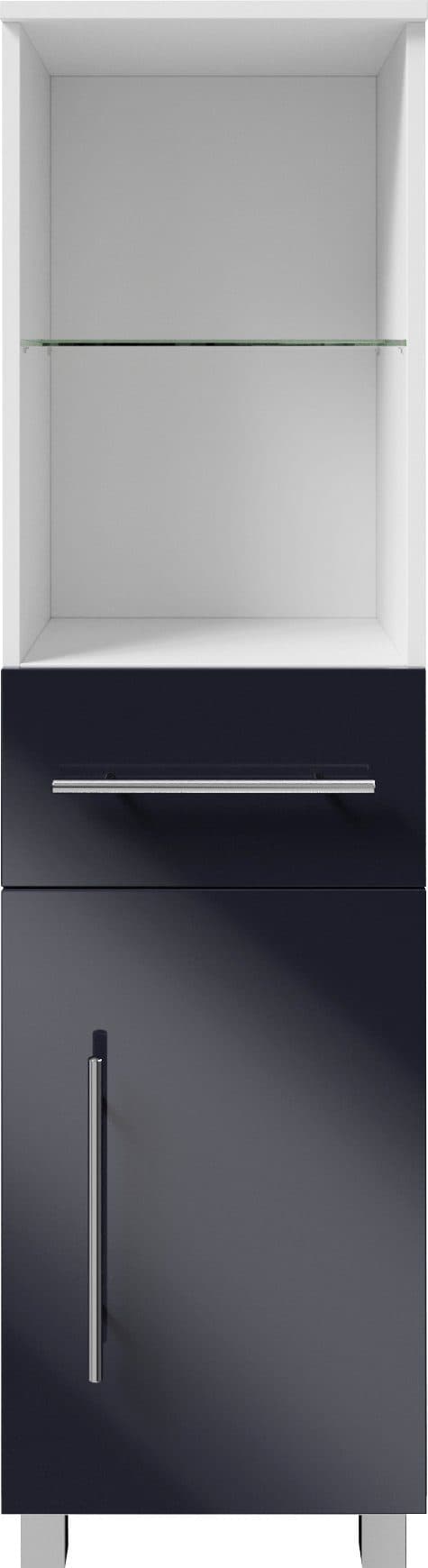 Welltime Hochschrank BAJA Grau Hochglanz - Bild 2
