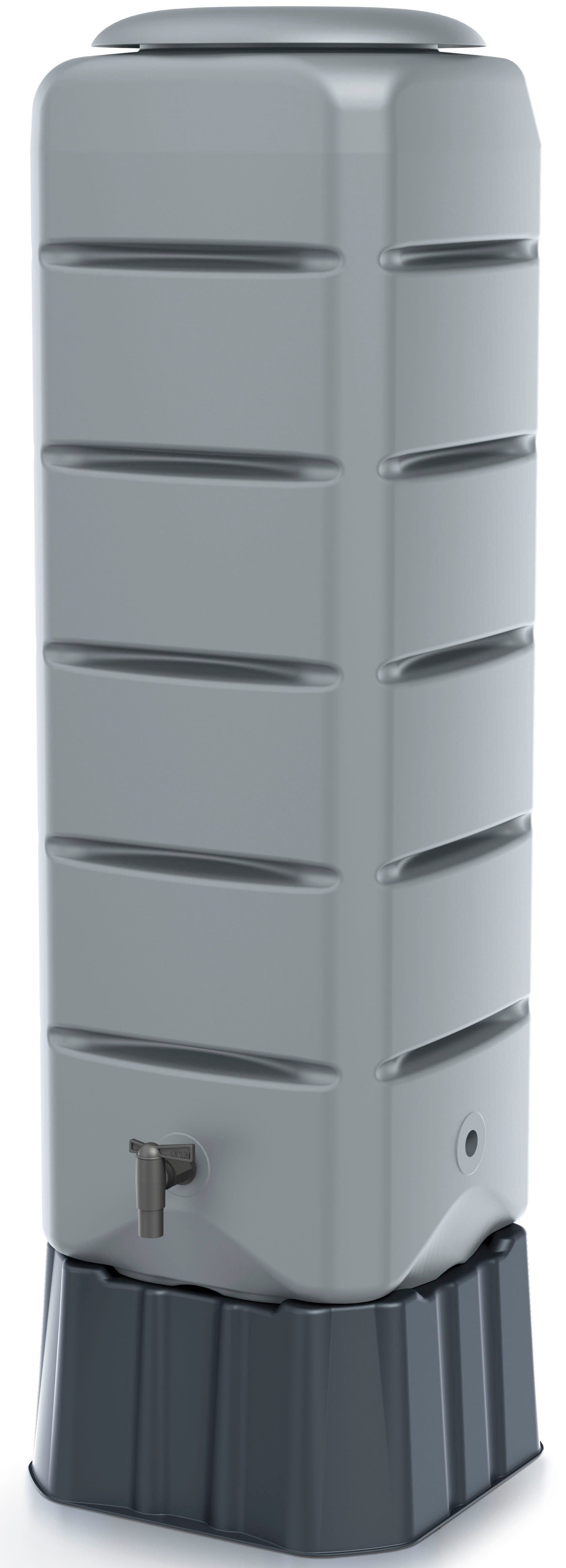 Prosperplast Regentonne Tenso 120l Grau Polyethylen 3-tlg