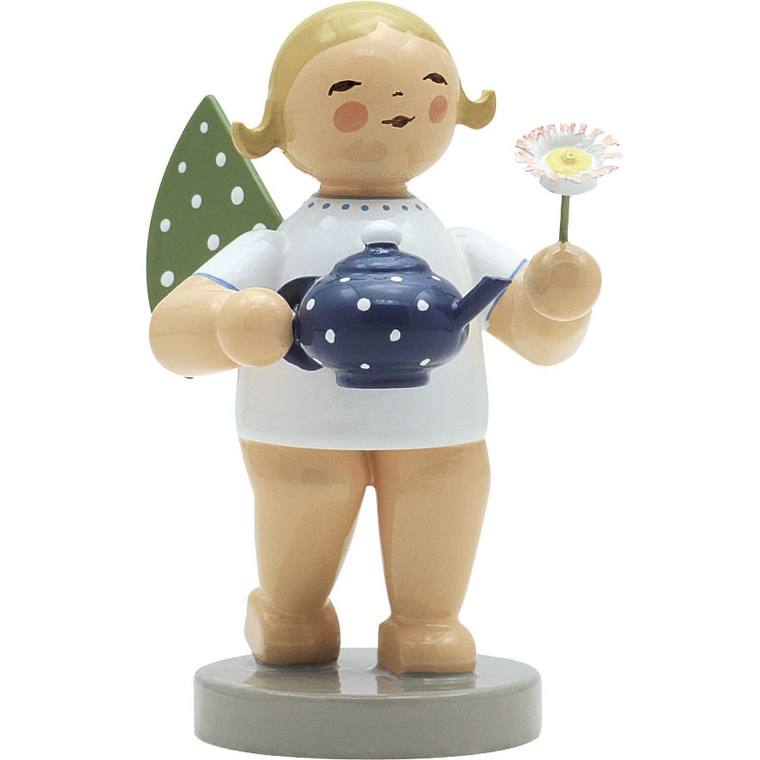 Wendt & Kühn Weihnachtsfigur Engel mit Kanne und Blume 650/152