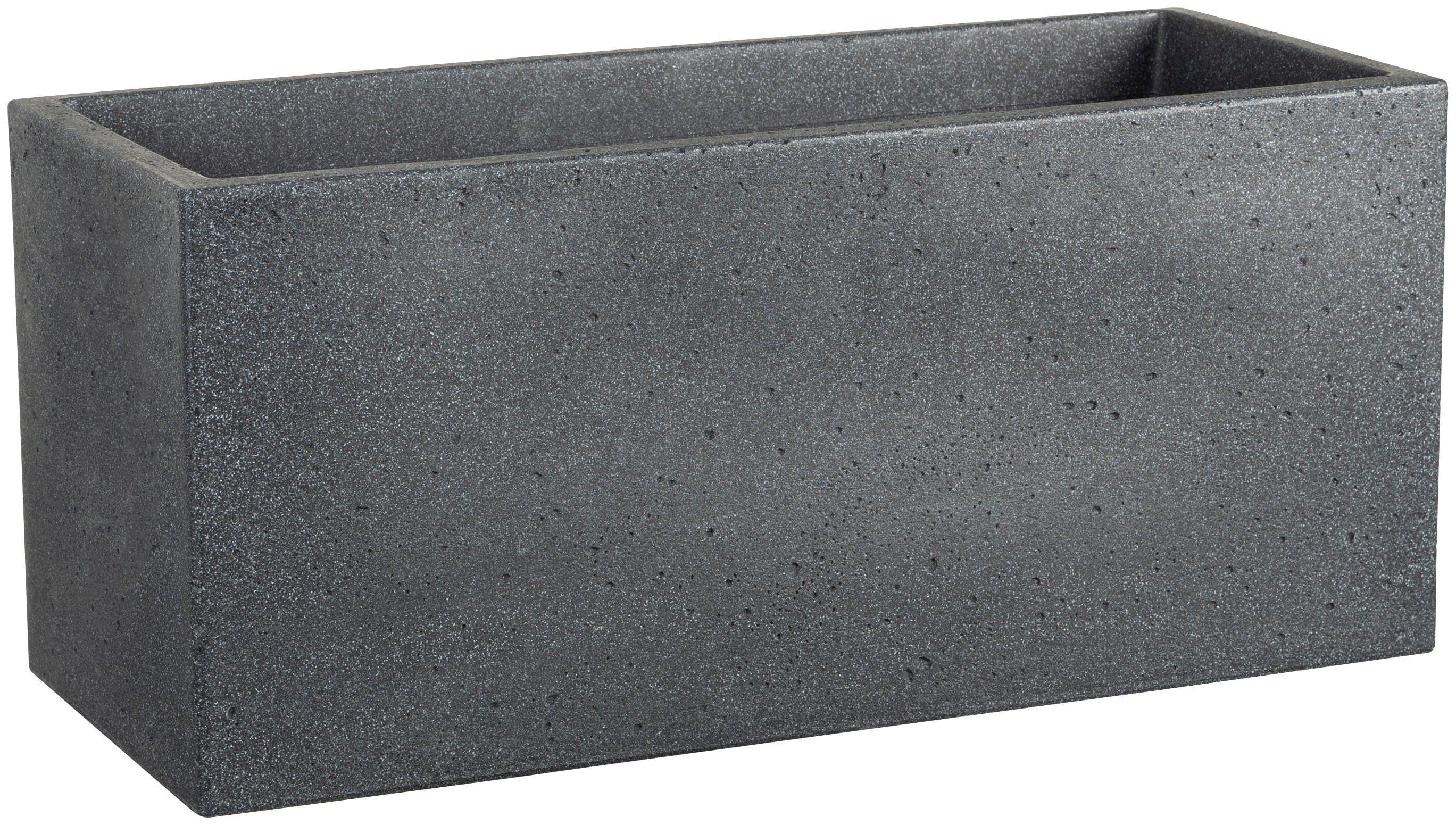 Scheurich Blumentopf 80/240 C-CUBE LONG Schwarz Beton-Optik - Bild 2