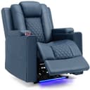 COMHOMA Relaxsessel Elektrisch Massagesessel mit Massagefunktion, LED, blau Bild 2