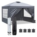 LALAHO Faltpavillon 3x3m Gartenpavillon UV-Schutz Bild 2