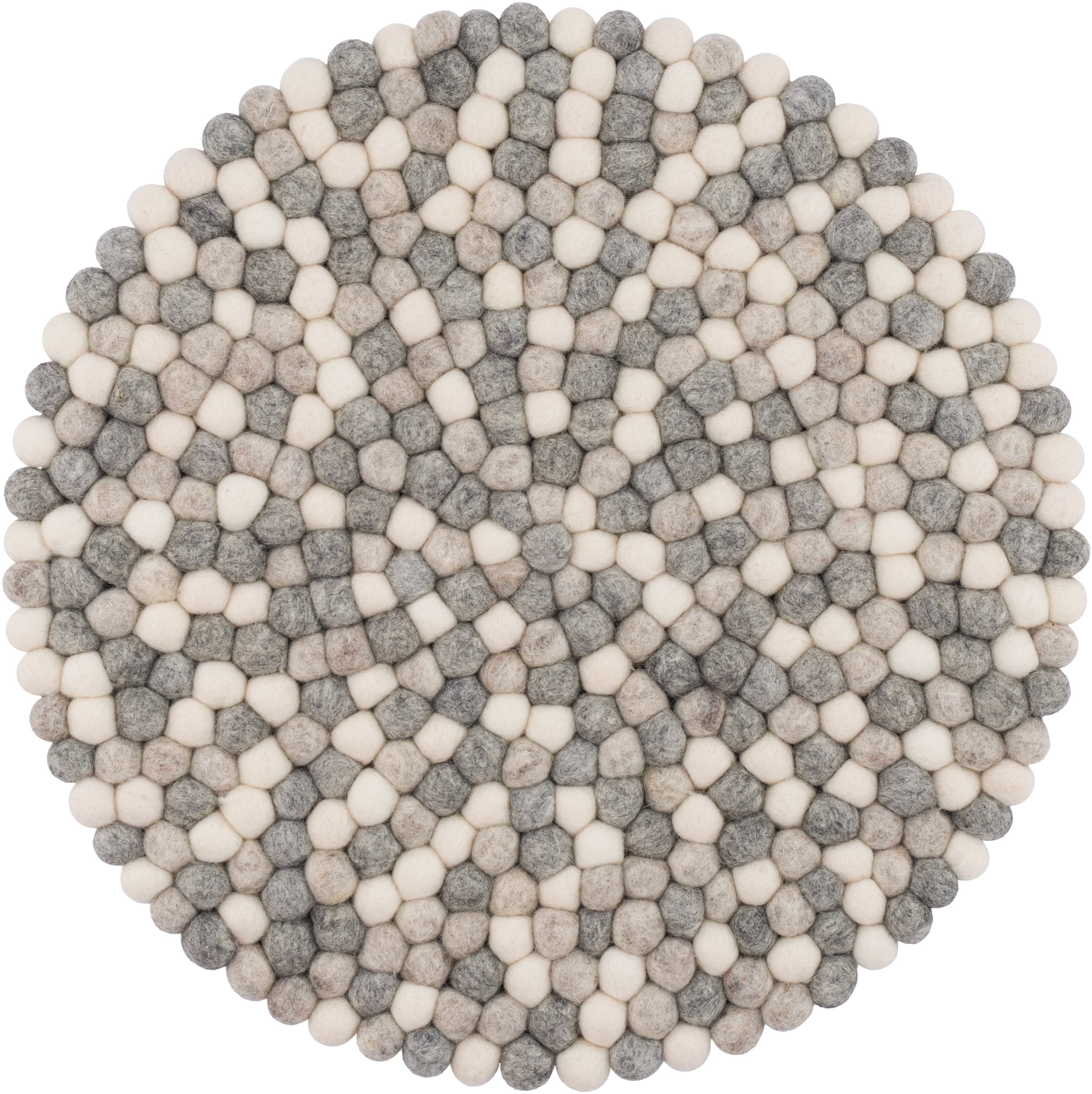 myfelt Stuhlkissen Filzkugel Sitzauflage 36 cm, 100 % Schurwolle - Bild 2