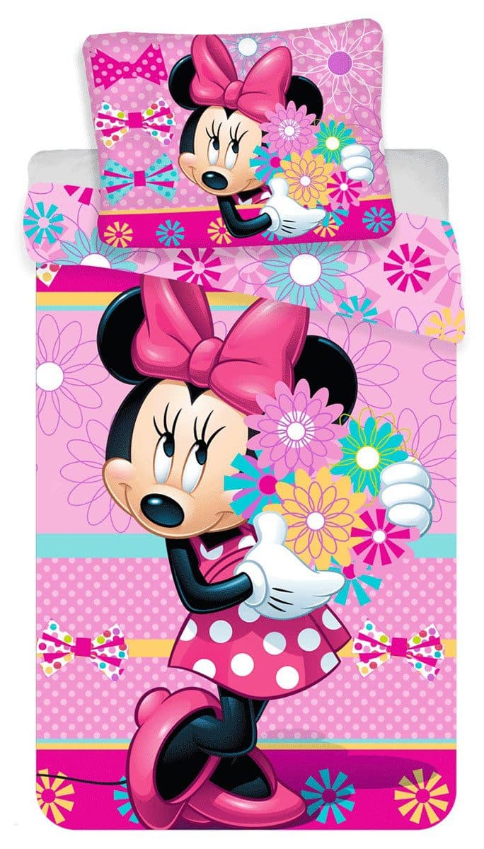 Disney Minnie Mouse Bettwäsche Minnie Maus Bettwäsche Kleid 140 x 200 + 70 x 90 cm Baumwolle - Bild 2