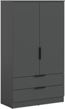 xonox.home Wäscheschrank anthrazit mit Schubladen und Kleiderstange Bild 2