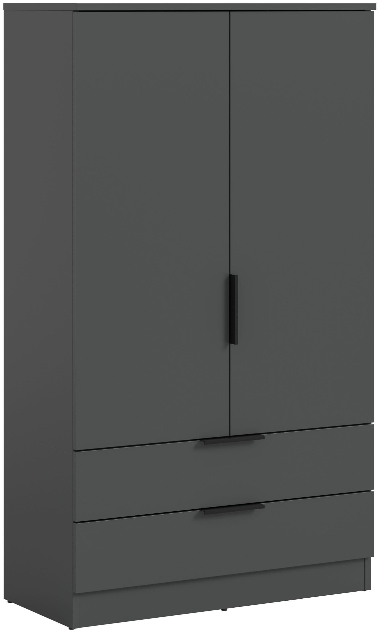 xonox.home Wäscheschrank anthrazit mit Schubladen und Kleiderstange - Bild 2