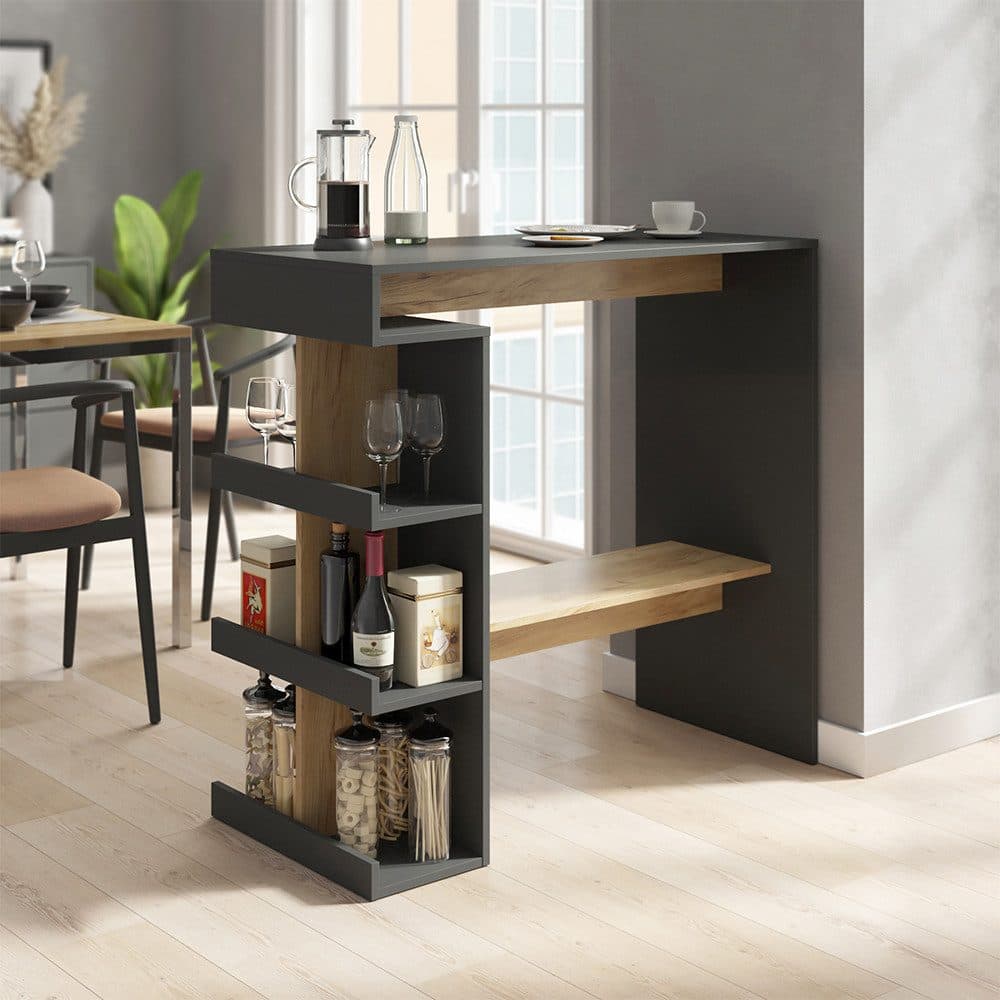 Vicco Bartisch Dana Anthrazit/Goldkraft Eiche - Bild 2