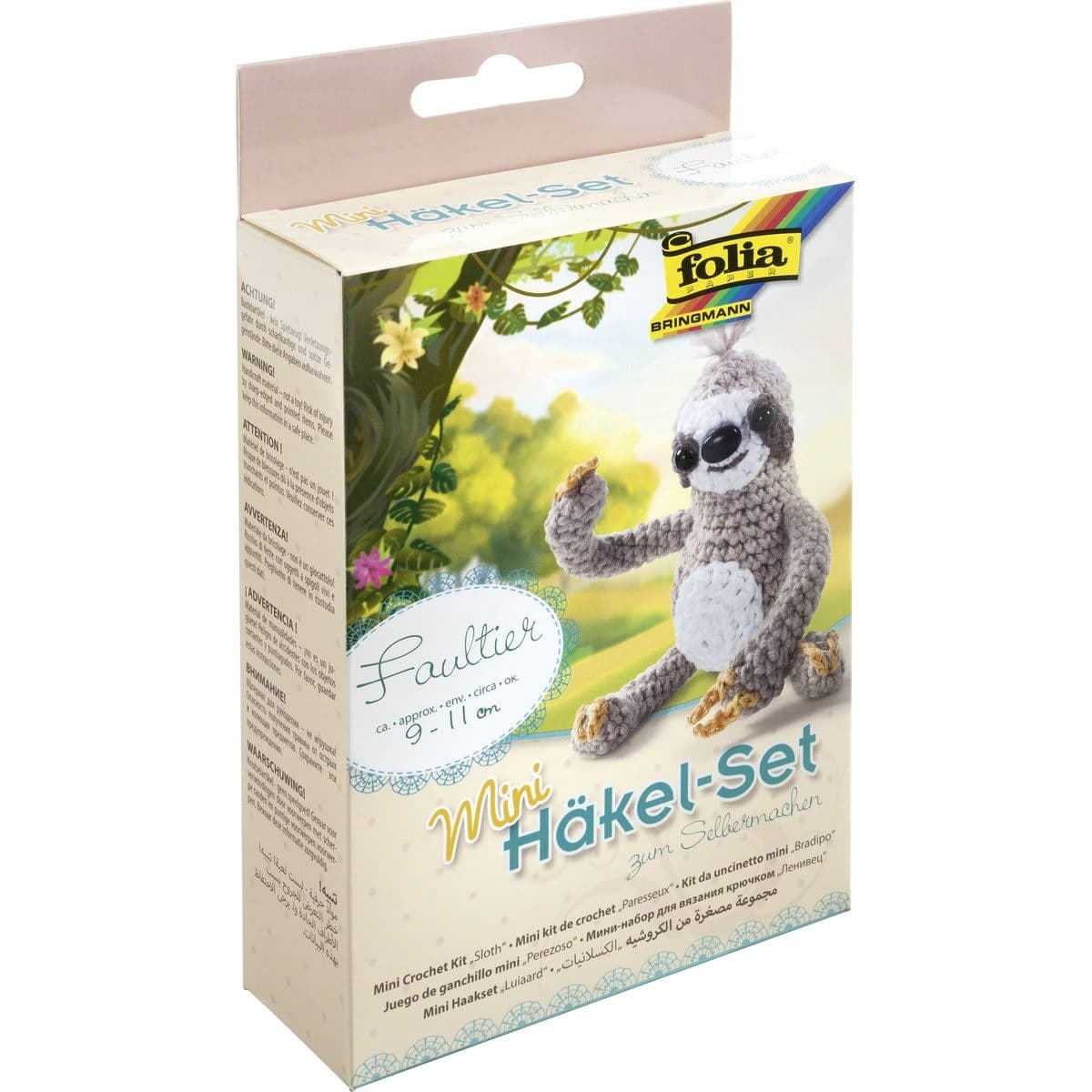 Folia Häkelset Mini Faultier Kreativset