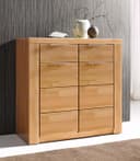 Kommode OTTO HOME Zara Beige Kernbuche Massivholz Front Bild 2