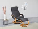 Home affaire Relaxsessel Paris mit Hocker Grau Relaxfunktion Bild 2