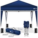tillvex Pavillon 3x3m Wasserdicht Blau Pop-Up Gartenzelt Bild 2