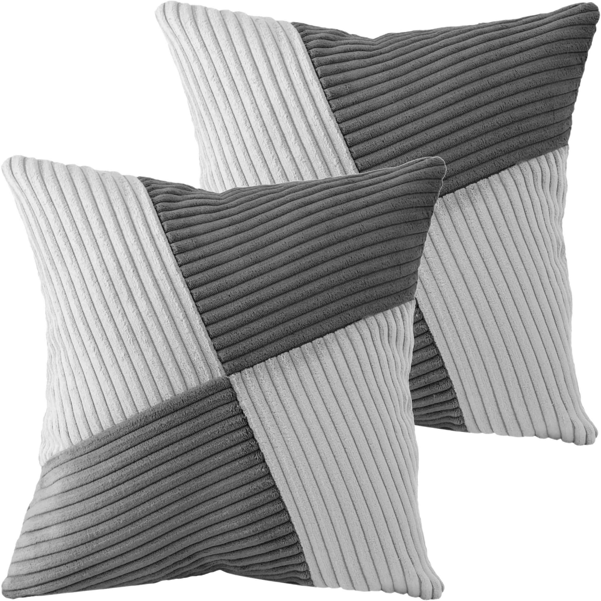 Amilian Dekokissen 40x40 cm 2er Set Zierkissen Sofakissen - Bild 2