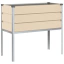vidaXL Blumentopf Elfenbein Verzinkter Stahl Modern Bild 2