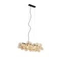 Qazqa Pendelleuchte Uvas 8-flammig Gold/Messing Glas Art-Deco Bild 2