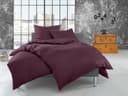 BETTWAESCHE-MIT-STIL Bettwäsche Feinflanell Uni Violett 2-teilig Bild 2