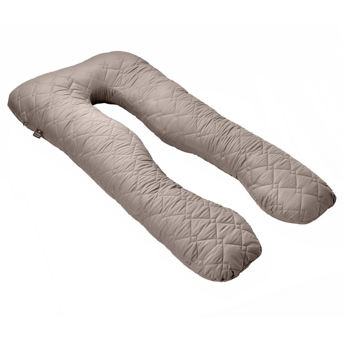 SEI Design Seitenschläferkissen Bodypillow Taupe Gesteppt - Bild 2