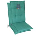 LILENO HOME Hochlehnerauflage Türkisgrün 2er Set mit Kopfkissen Bild 2