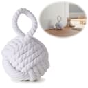LS-LebenStil Bodentürstopper Malmö 23cm Weiß Jute Knoten Bild 2