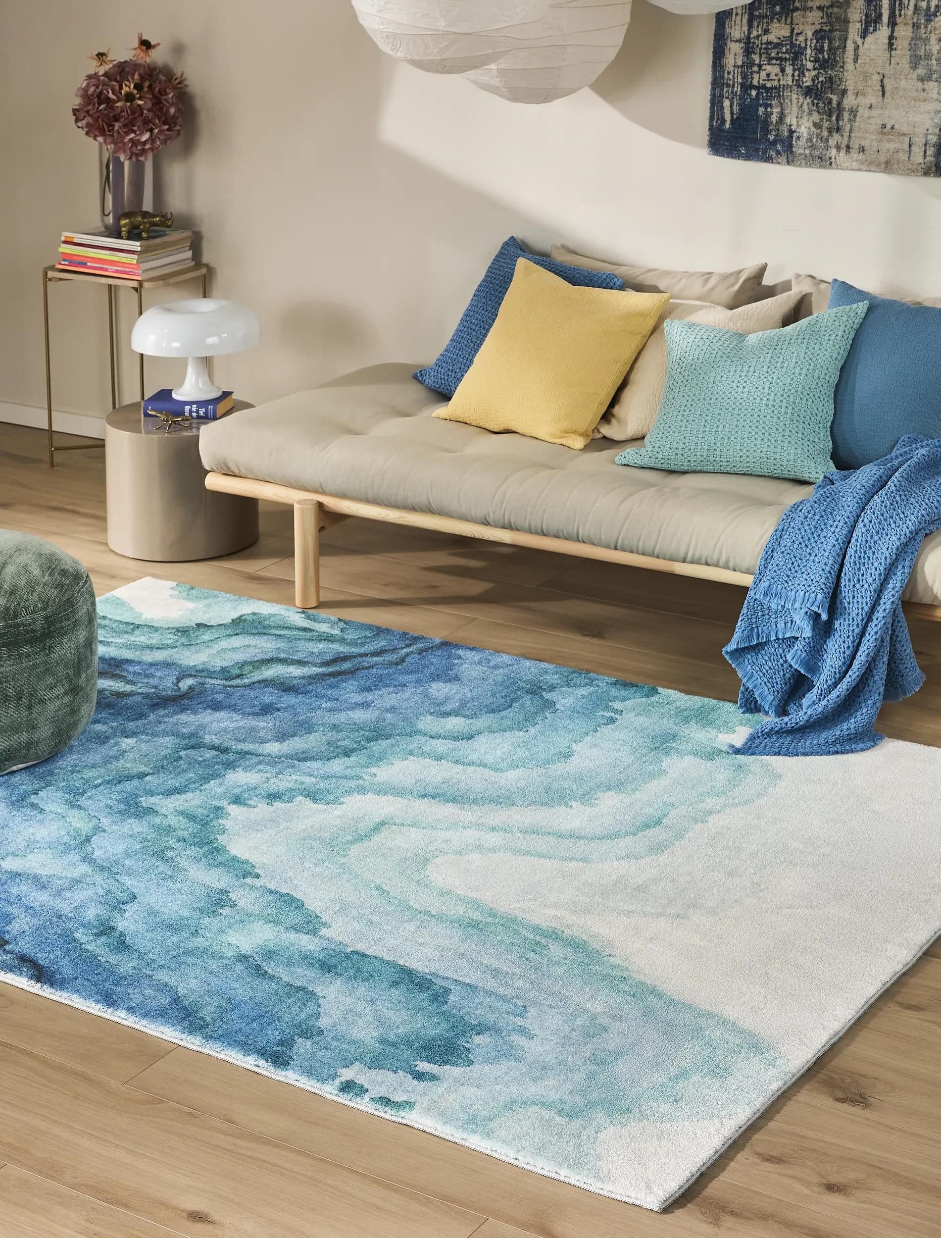 benuta Teppich Mara Ethno-Style Blau Kunstfaser - Bild 2