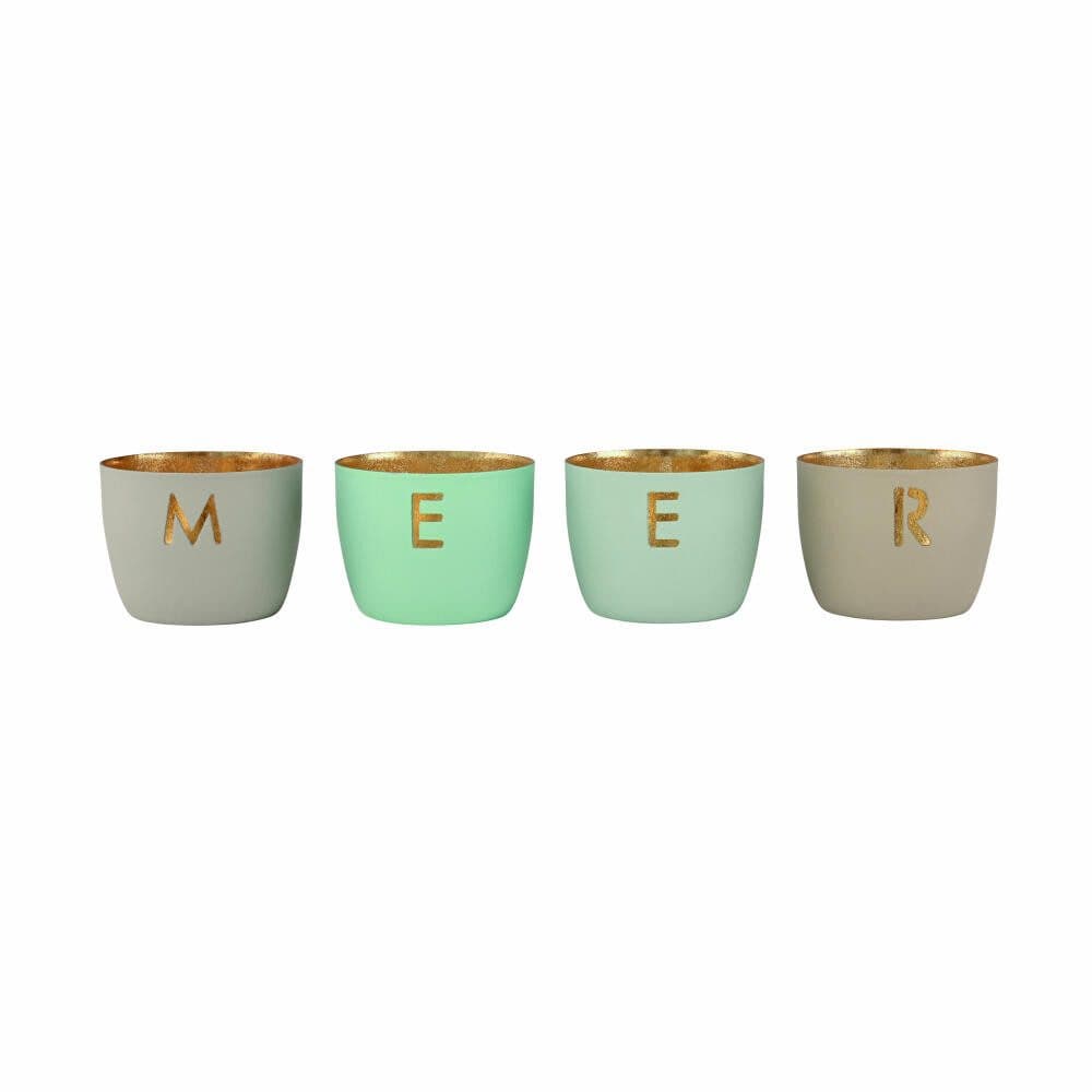 Giftcompany Windlicht Madras Meer XS 4er Set Bunt