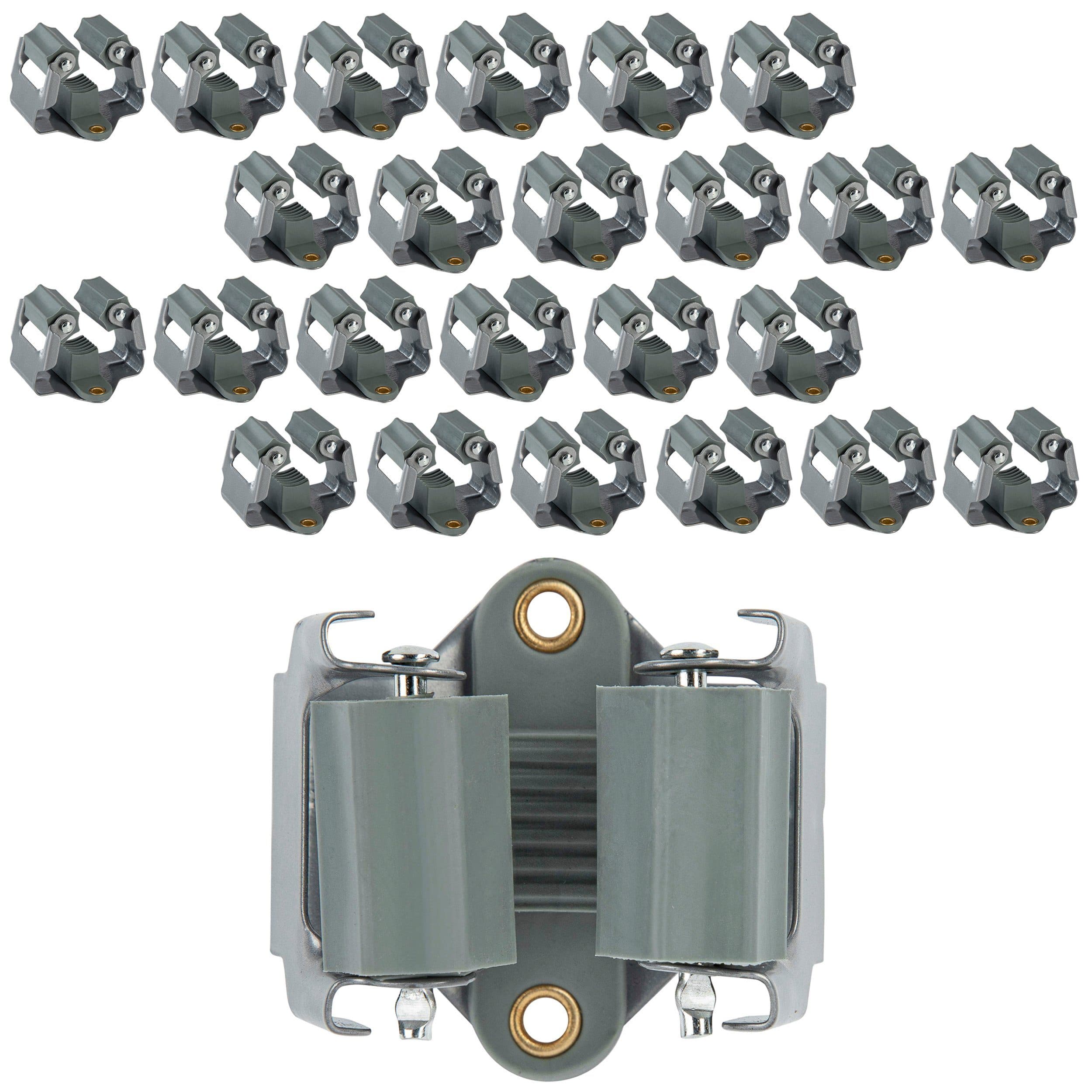 ONVAYA Klemmfix Gerätehalter 25-tlg. Federstahl Besenhalter