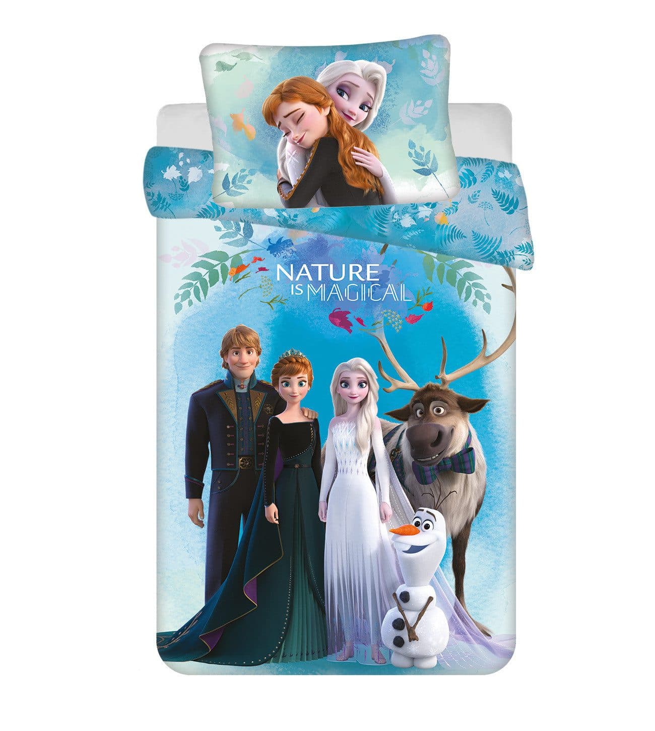Frozen Kinderbettwäsche 2-teilig mit Anna, Elsa, Olaf, Kristoff und Sven - Bild 2