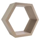 Domax Wandregal Sechseck Eiche dekoratives Wandboard Bild 2
