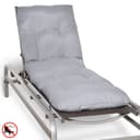 Beautissu Liegenauflage Flair RL Hellgrau Polyester Bild 2