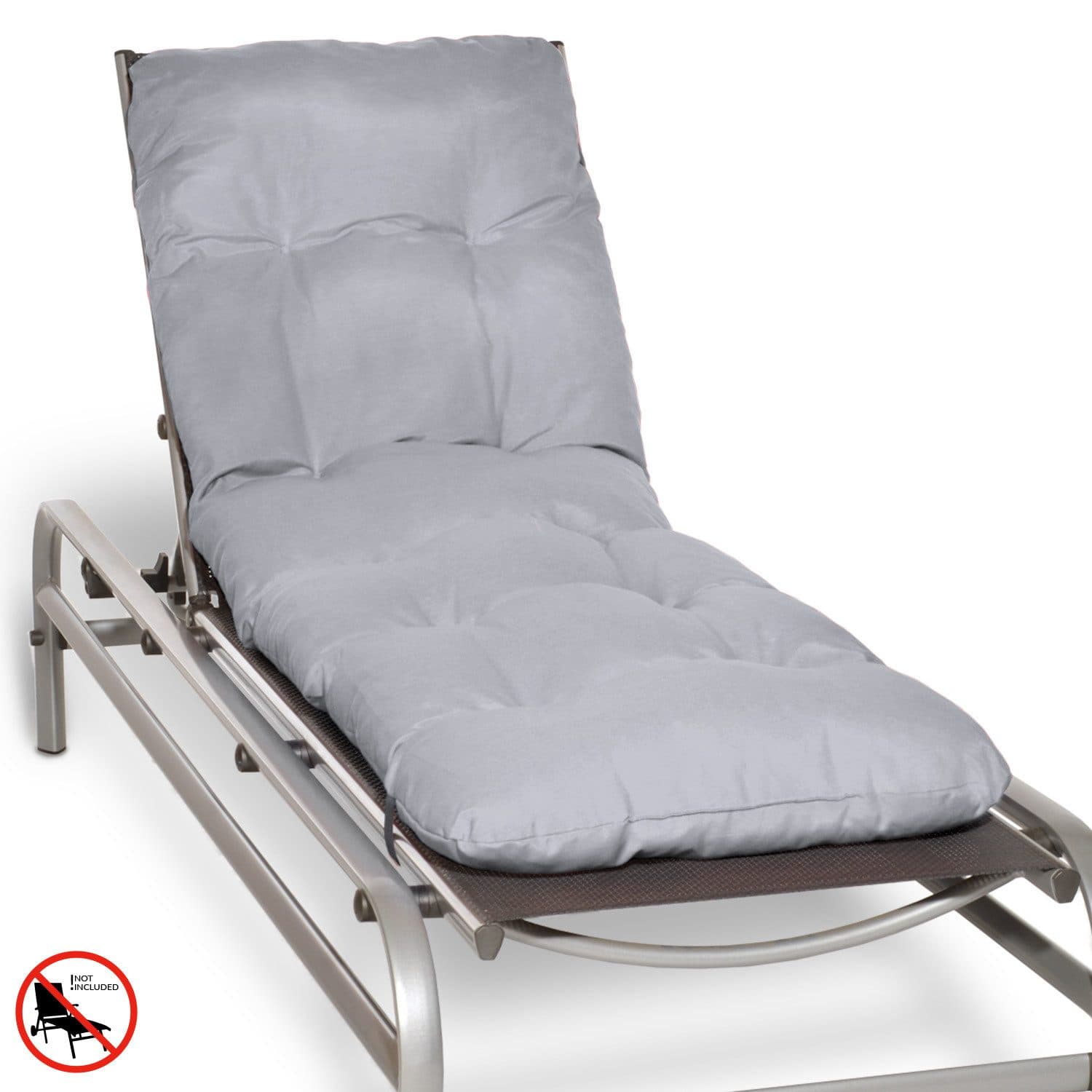 Beautissu Liegenauflage Flair RL Hellgrau Polyester - Bild 2