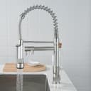 SEHAUSEU Küchenarmatur Wasserhahn Schwarz/Silber Edelstahl Bild 2
