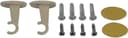 Liedeco Klebeträger Set 2-tlg. für Cafehausstangen Ø 8 mm Weiß Bild 2