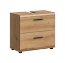 furnling Waschbeckenunterschrank Ivy 2 Schubladen Eiche Optik Bild 2