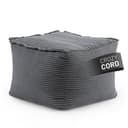 Lumaland Sitzsack Hocker Modular Cord Grau Abnehmbarer Bezug Bild 2